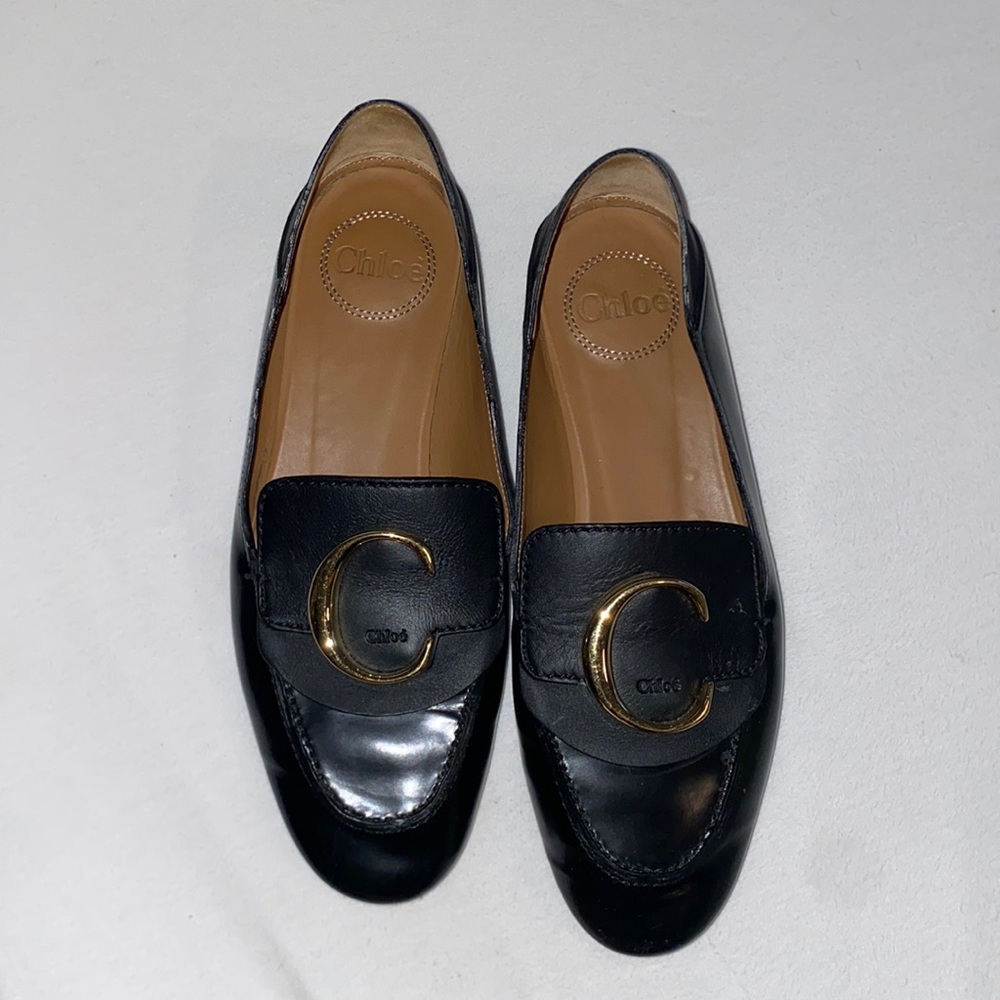 CHLOE black loafers